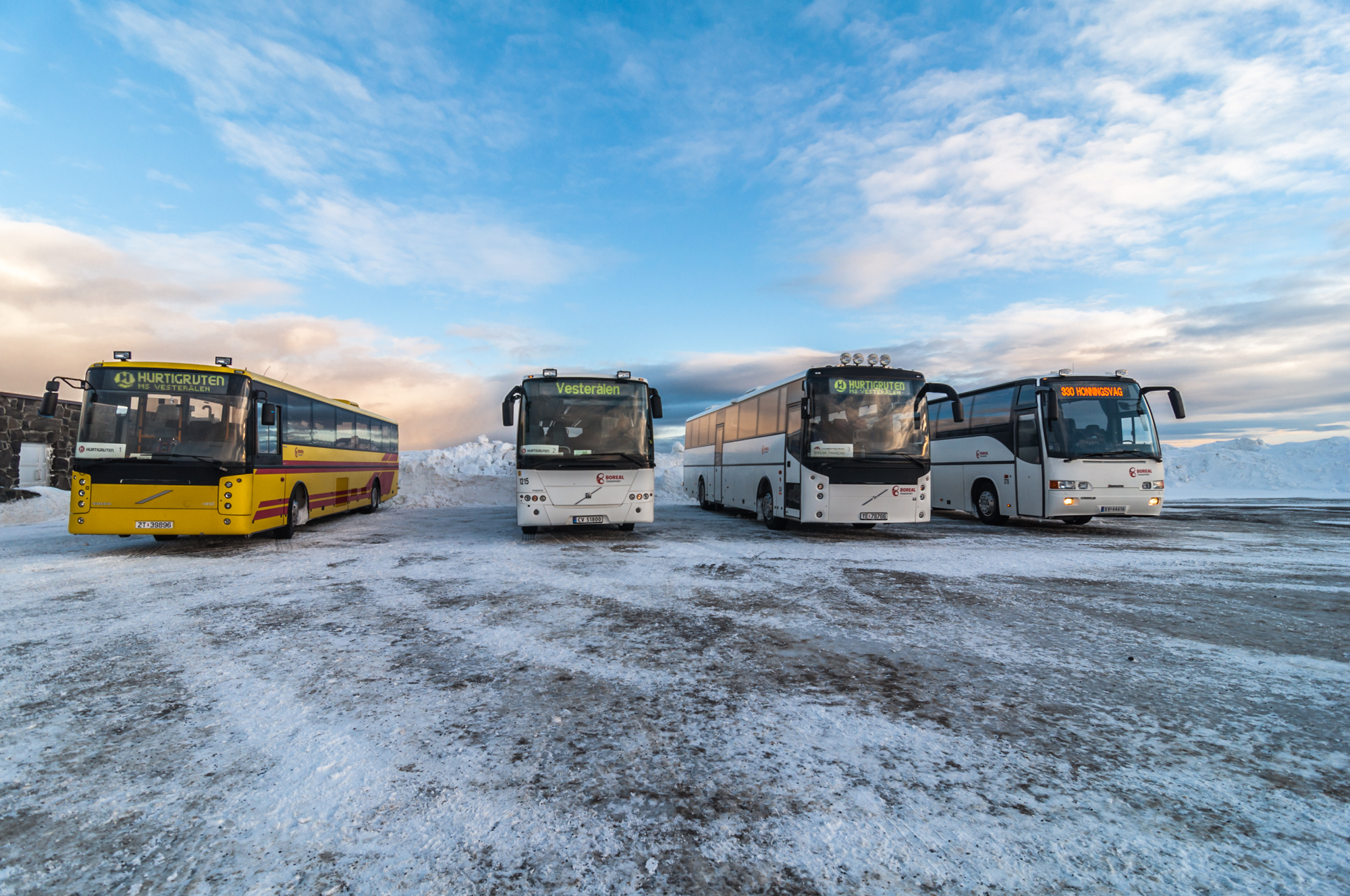 Tourist buses, Nordkapp