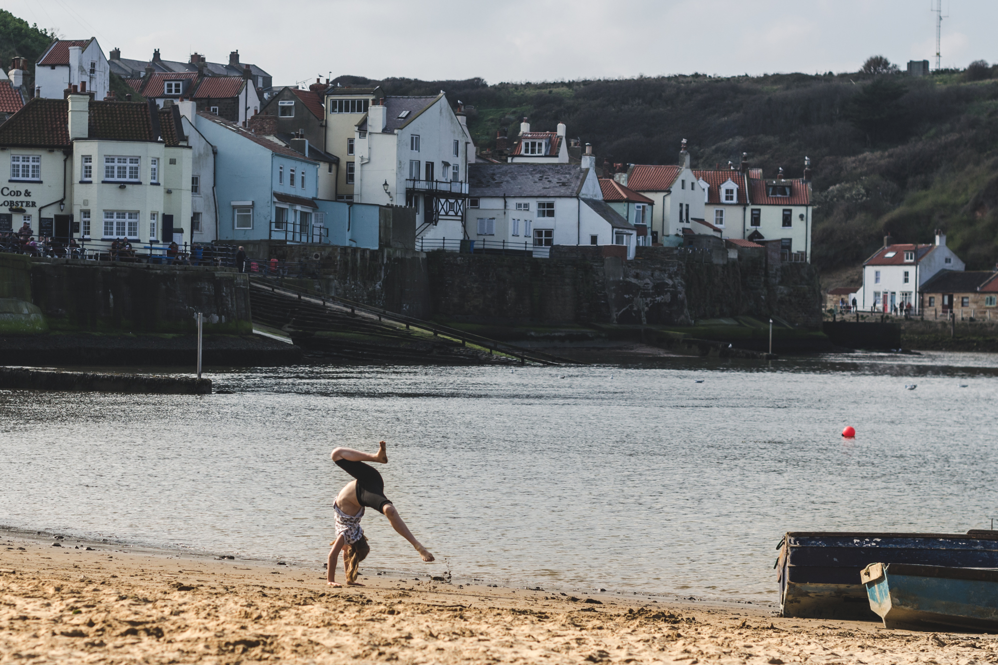 Beach in Staithes, Yorkshire, England