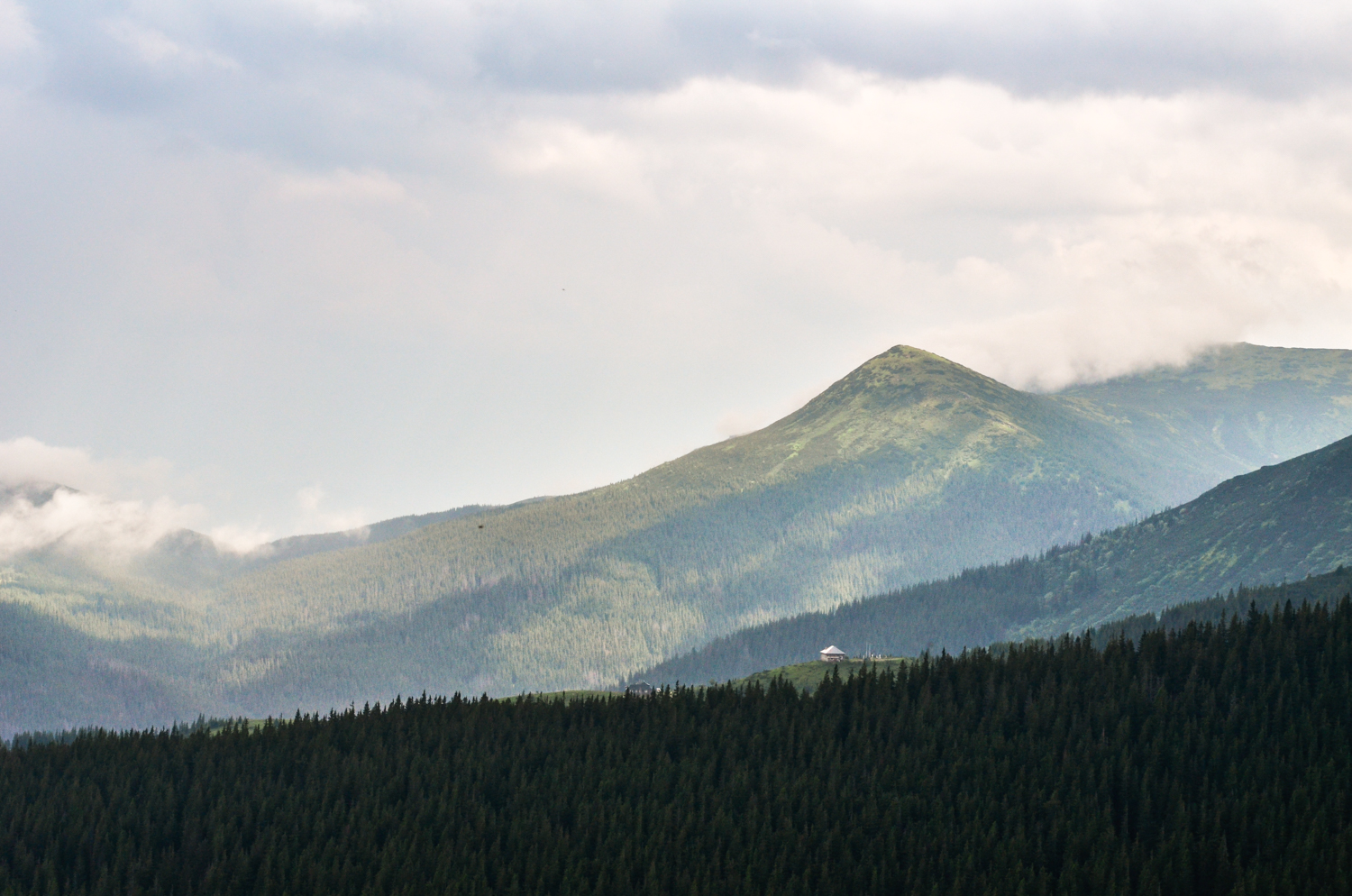 The Carpathian Mountains in Ukraine