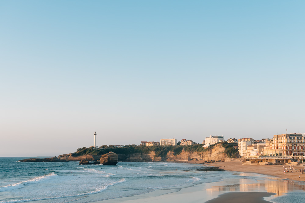 aquitaine biarritz main beach summer casino