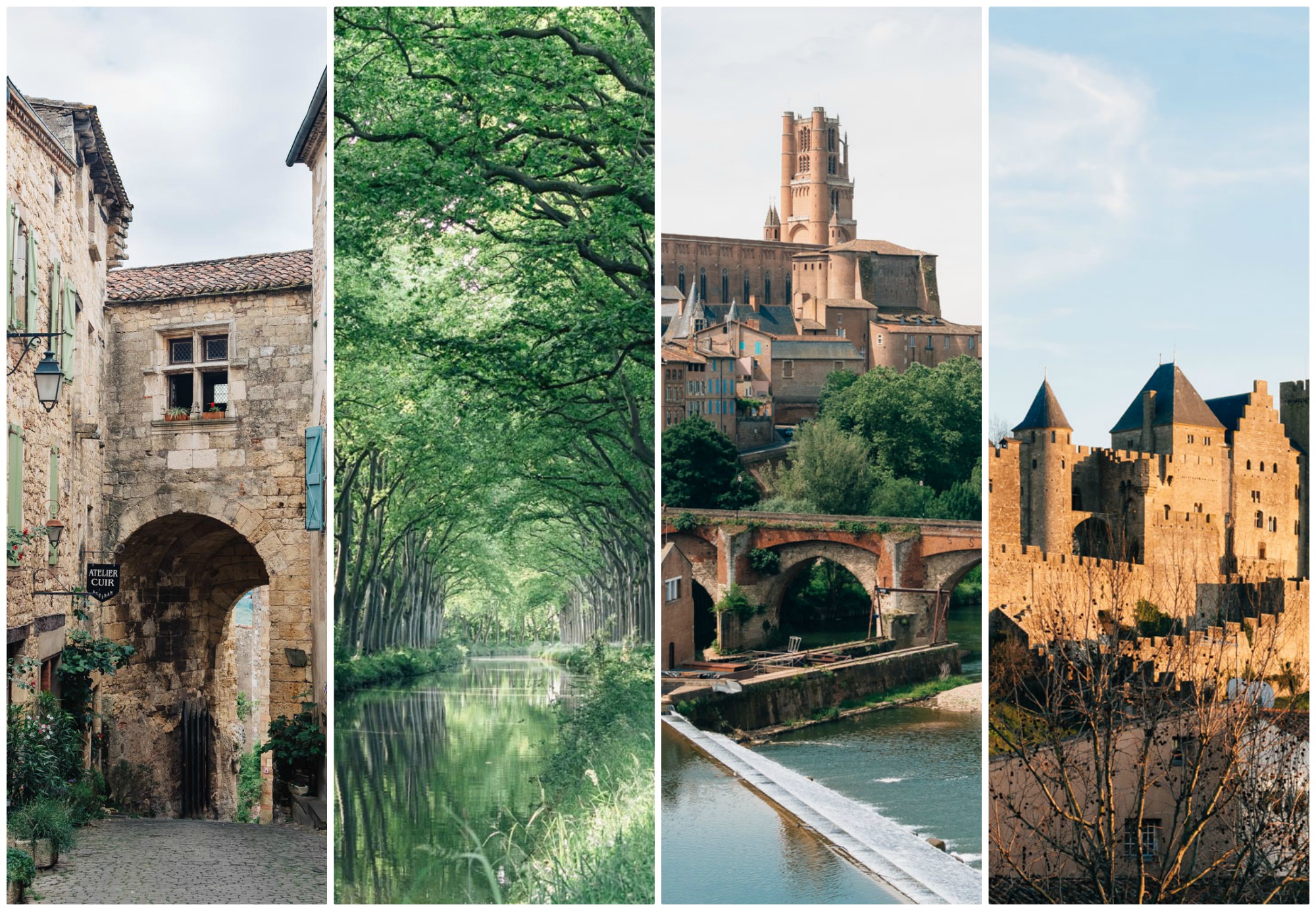 Cordes-sur-Ciel, Canal du Midi, Albi, Carcassonne