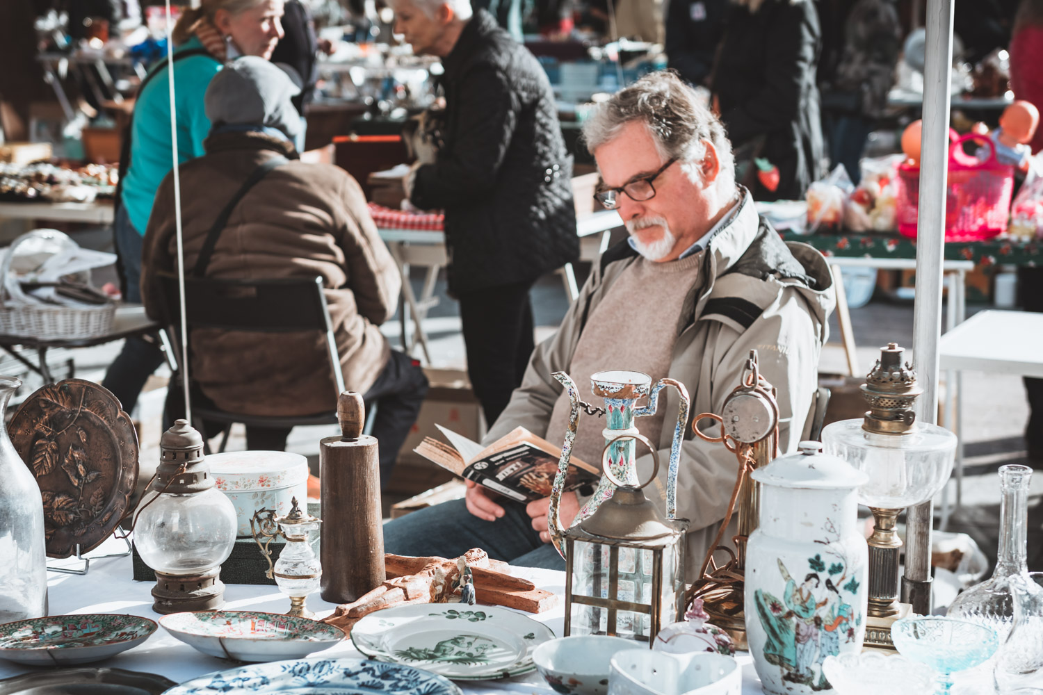 Flea market in Rouen
