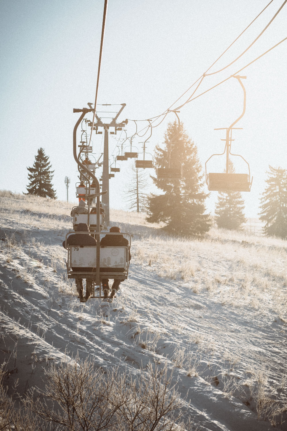 Snowy winter in the Carpethian mountains in Ukraine