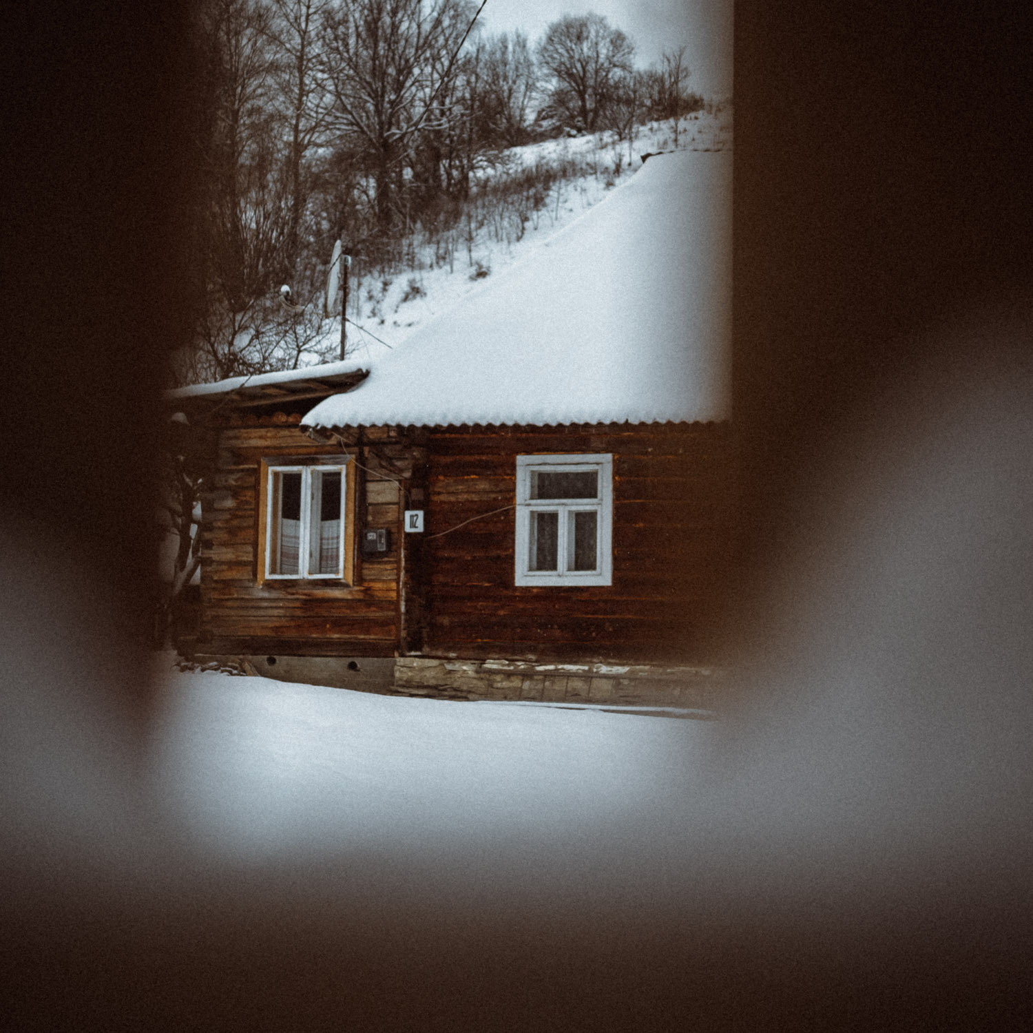 Snowy winter in the Carpethian mountains in Ukraine
