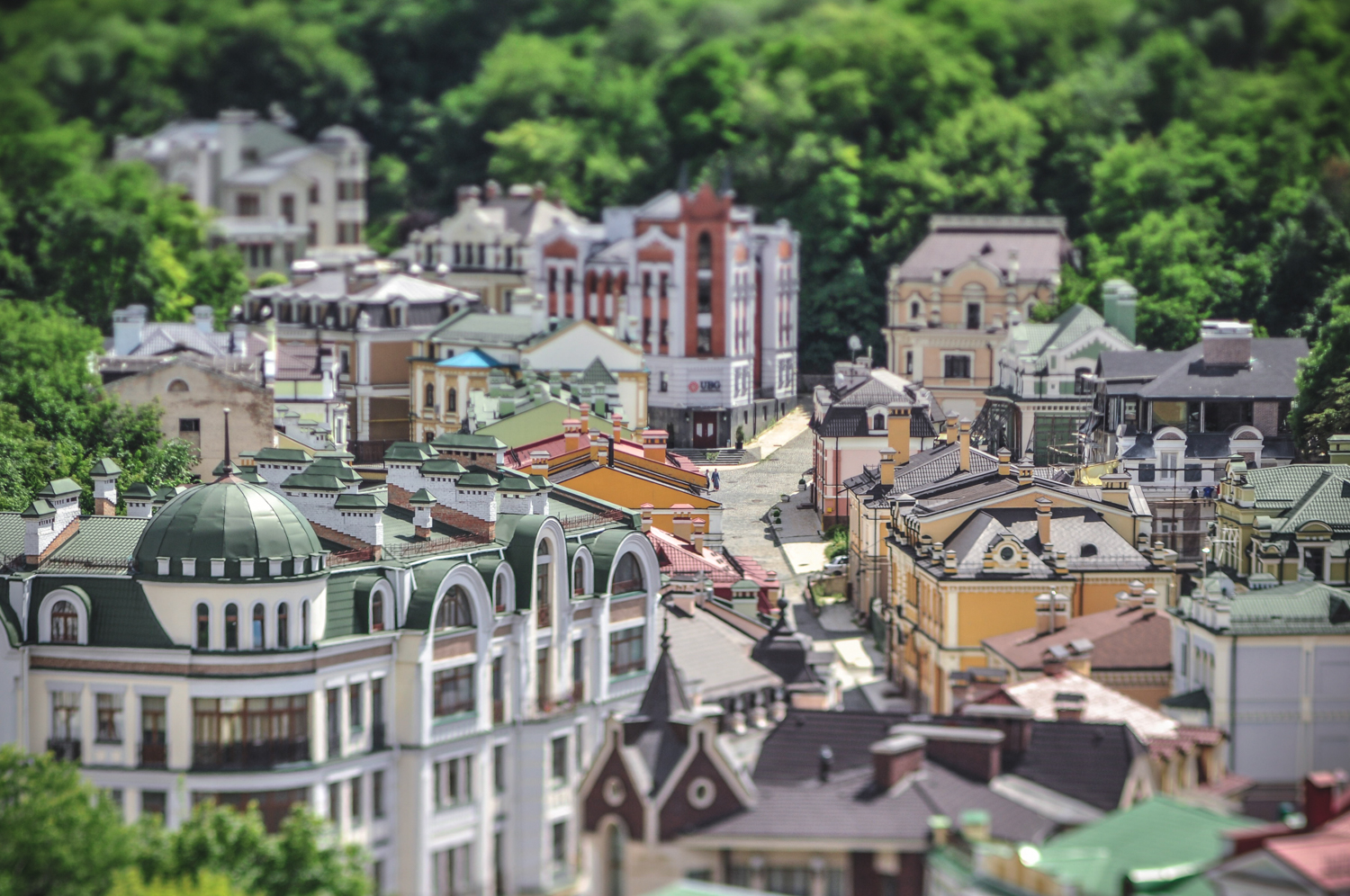 Photo Walk in Tiny Kyiv: Tilt Shift Capital