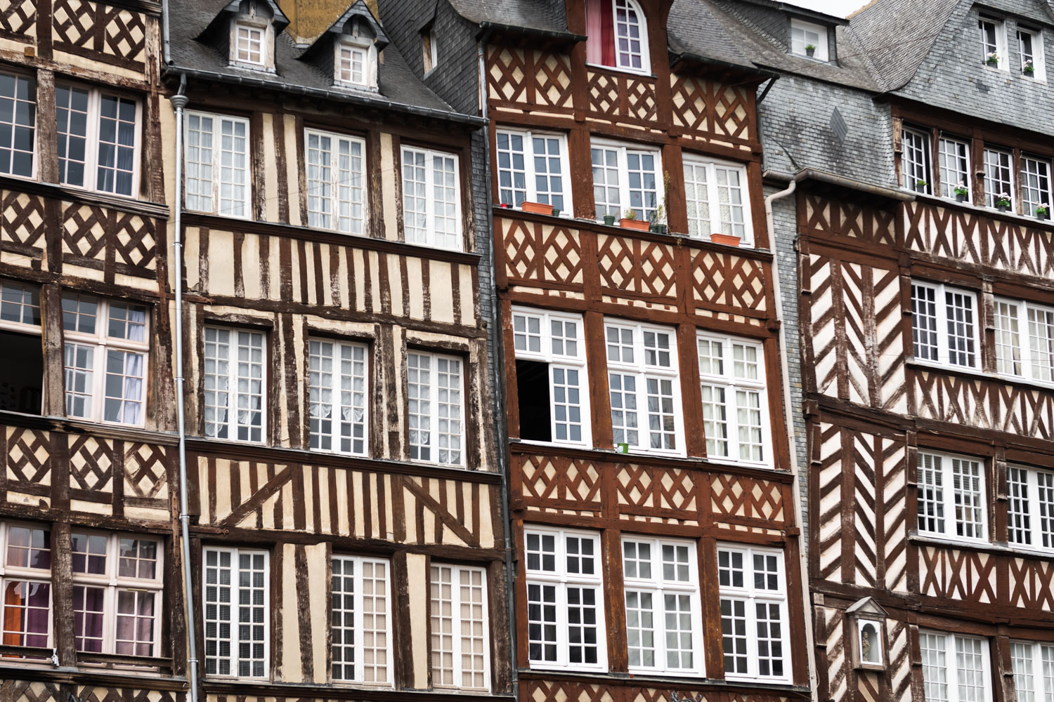Timbered houses in Rennes